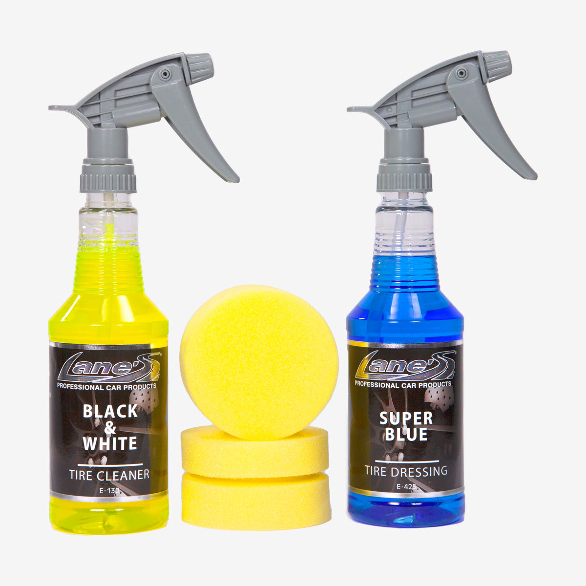 Super Blue Tire Gloss Shine, Tire Cleaner & Applicators Kit